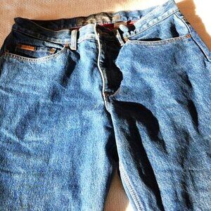 Eddie Bauer Relaxed Fit Flannel Lined Insulated Pocketed High Rise Sz 34x32 Jean